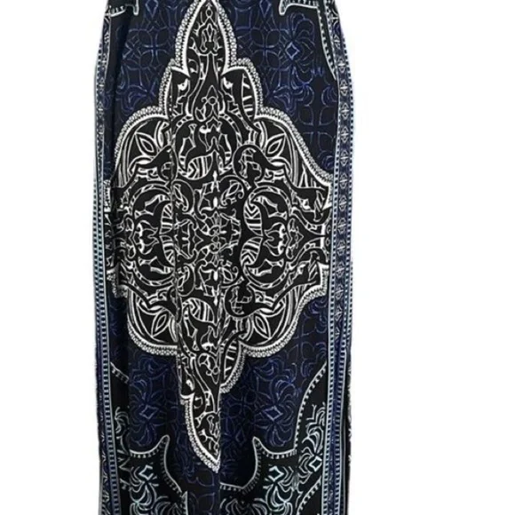 White House Black Market Women's Halter Maxi Dress Paisley Multicolor Size S - Picture 6 of 10